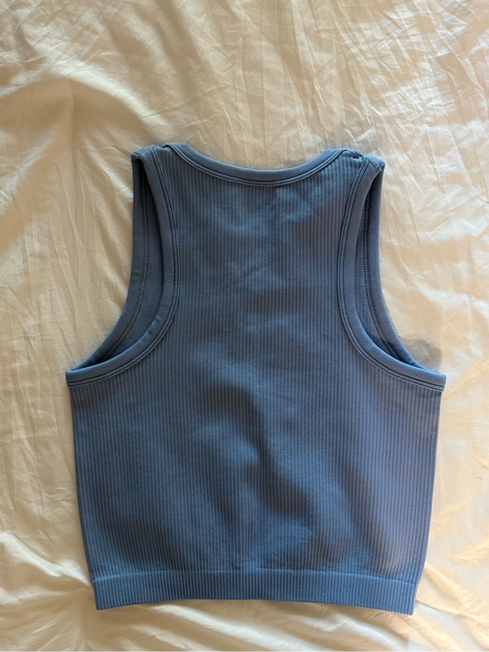 Amazon Ribbed Blue Tank Top - Picture 3 of 3